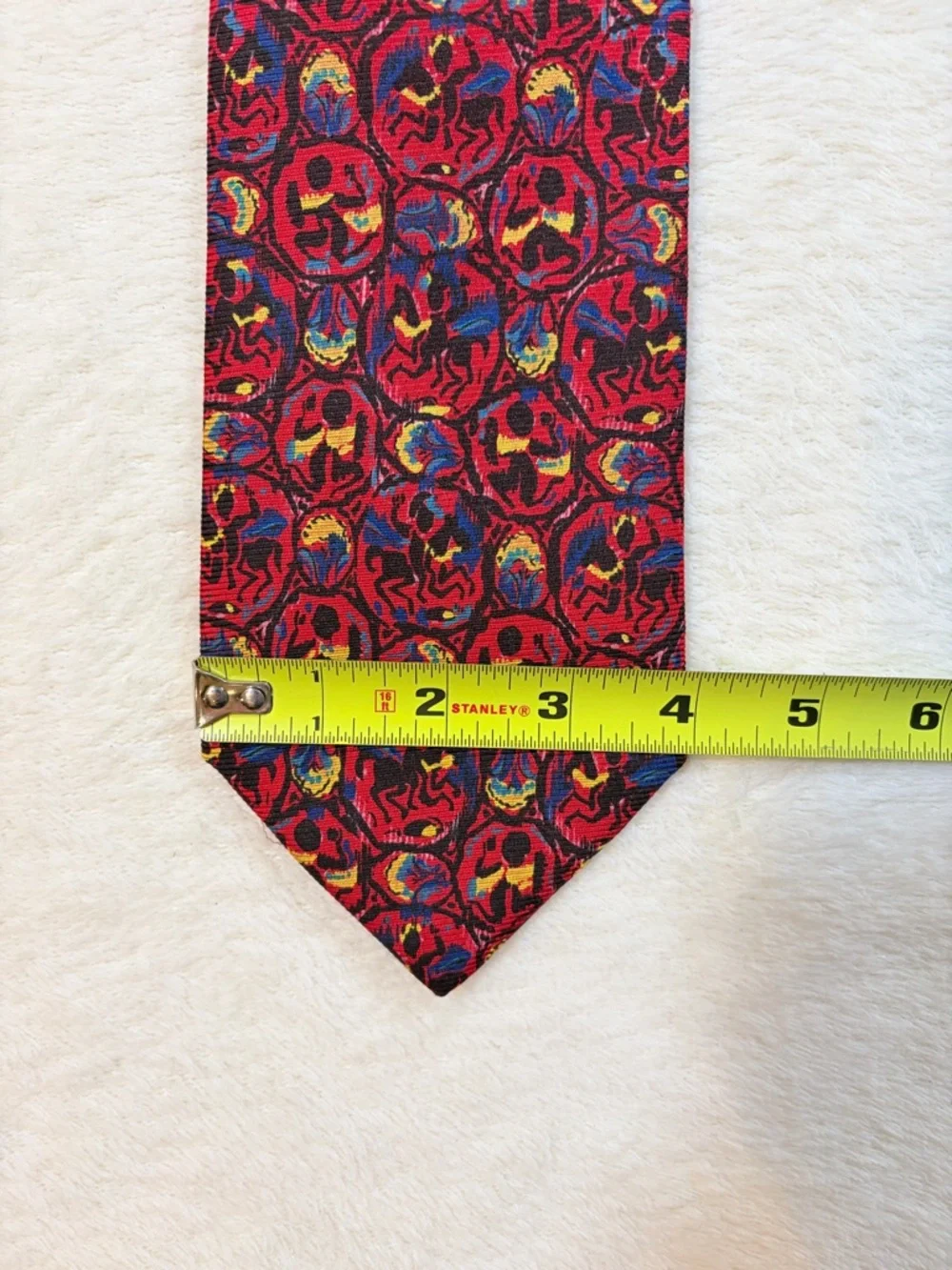 Brioni Men's‎ Roman Soldiers Abstract Red Black Yellow Blue Silk 2 Piece Tie Set